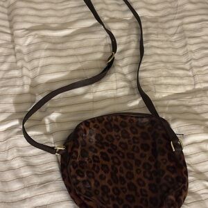Leopard leatherfur Crossbody Bag